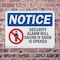 Signmission Security Alarm Will Sound If Door Is Opened OSHA Notice Sign, Plastic, 14in W x 10in L, 2PK OS-2PACK-NS-P-1014-L-16551 - alternate 6